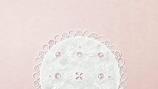 Hedebo Embroidery White Work Doily Making Hand Embroidery Doily 4 [upl. by Flannery343]