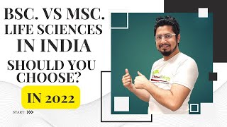 Bsc vs msc life science career in India [upl. by Paton]