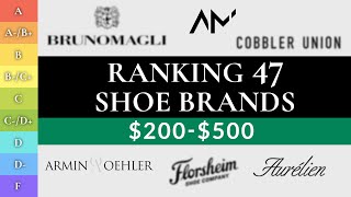 Ranking Best Mens RTW Shoes 200500 47 BEST amp WORST Brands [upl. by Lzeil]