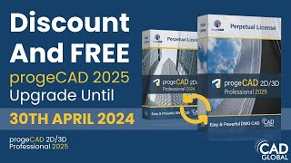 progeCAD 2025 PROMOTION Get 30 DISCOUNT on the best AutoCAD 2025 alternative [upl. by Harvie]