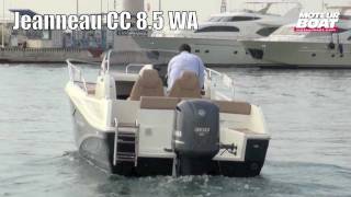 JEANNEAU Cap Camarat 85 WA  Essai moteurboatcom [upl. by Anerbas]