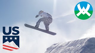 US Snowboard Team Trains at Waterville Valley [upl. by Eaneg996]