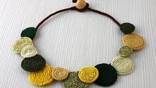 Como Hacer Collares  Tejidos en Crochet [upl. by Aryas]