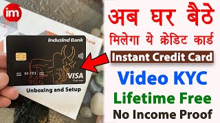 IndusInd credit card unboxing  Indusind credit card pin generation  indusind instant credit card [upl. by Ahsim729]