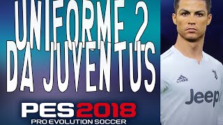 Como criar o uniforme 2 da Juventus 201819 pes2018 e pes2019 [upl. by Acireed]