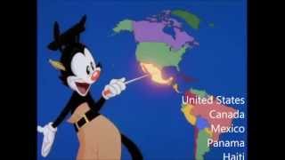 Nations of the World  With Lyrics  Animaniacs [upl. by Aibat]