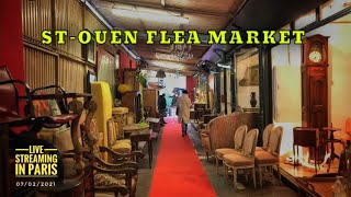 🇫🇷 “WALK IN PARIS SAINT OUEN FLEA MARKET 1” LIVE STREAMING IN PARIS EDIT VERSION 07022021 [upl. by Cunningham]