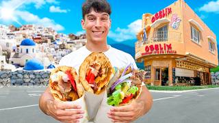 La Pita Gyros più buona del MONDO è a SANTORINI Top 4 [upl. by Hgielak]