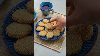 Healthy SugarFree Tahini Cookies Easy Recipe [upl. by Yeldahc]