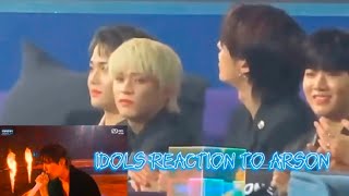 Idols reaction to JHope Arson performance in MAMA 2022 [upl. by Rednazxela674]