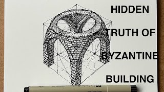 TRICK TO DRAW PENDENTIVE STRUCTURE  GEOMETRY DRAWING [upl. by Ainahs590]