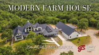 Discovering a Luxury Modern Farm House 3999000  154 Acre Texas Ranch Parker County Texas [upl. by Anitsirhc]