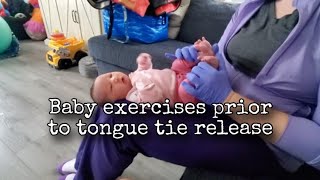 Pre tongue tie release exercises for a newborn [upl. by Tarkany]