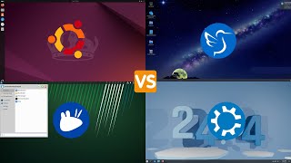 Ubuntu VS Kubuntu VS Xubuntu VS Lubuntu 2404 LTS  RAM Consumption [upl. by Hammond505]