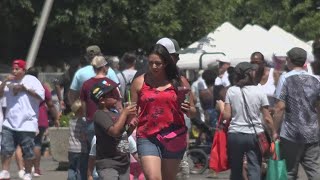 Weekend full of events in Stockton brings people out into heat [upl. by Ahsitam957]