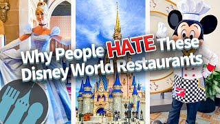 Why People HATE These Disney World Restaurants [upl. by Sudaorb]