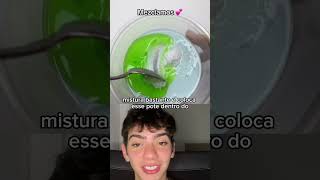 Como fazer Slime caseiro shampoo detergente sal e freezer 👏 [upl. by Lleinad]