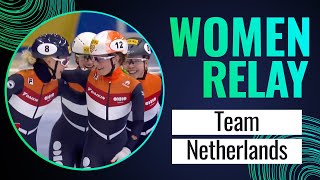 NETHERLANDS  Winner  3000m Women Relay  Seoul 2023  ShortTrackSkating [upl. by Ennalyrehc361]