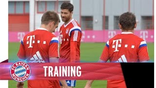 FCB Training with Xabi Alonso Philipp Lahm amp Co [upl. by Anirbac761]