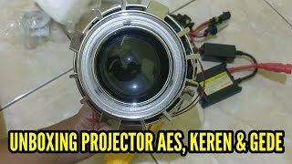 Unboxing projector HID AES tipe G1 untuk Satria F 150 Facelift [upl. by Inglis]