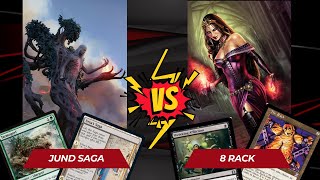 Jund Saga vs 8 Rack  Modern Gameplay [upl. by Riggs]