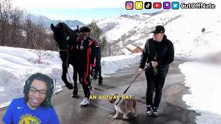 Ridin Horses w NBA YOUNGBOY on Grave Digger Mountain REACTION [upl. by Suoicserp961]