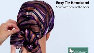 Chemo Headwear Scarf Tying Demo [upl. by Kulseth]