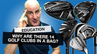 Why are there 14 GOLF CLUBS in a bag and what do they all do Golf Basics [upl. by Ravid]