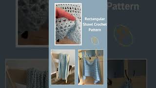 Rectangular Shawl Crochet Pattern crochetpatterns [upl. by Glanti]