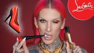 75 LIQUID LINER  70 MASCARA Testing NEW Christian Louboutin Beauty Products [upl. by Adnicul]