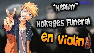 Naruto  Hokages Funeral en ViolínHow to PlayTutorialTabsheet musicComo TocarManukesman [upl. by Waldon]