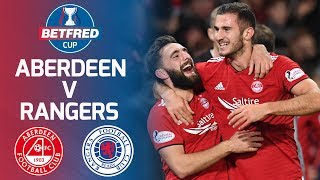 Aberdeen 10 Rangers  Fergusons late header books Aberdeen a place in the final  Betfred Cup [upl. by Cired]