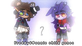 FreddyampBonnie Child GenesGACHACLUB FNAF Fronnie [upl. by Aklam]