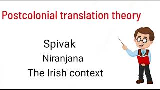 postcolonial translation theory postcolonial theories of Translation [upl. by Ailb]