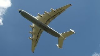 Antonov An 225 Mriya Worlds Largest Airplane at Leipzig Airport full HD [upl. by Feliza184]