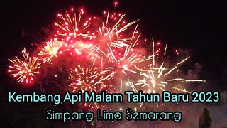 Pesta Kembang Api Malam Tahun Baru 2023 di Simpang Lima Semarang [upl. by Fogel949]