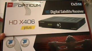 Opticum X406 Plus review 720p HD [upl. by Tyra267]