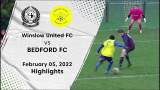 EXTENDED HIGHLIGHTS  Winslow United v Bedford FC [upl. by Yddeg480]