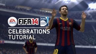 FIFA 14  All New Celebrations Tutorial [upl. by Nalon485]