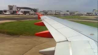 easyJet A320 Hard Landing Gatwick EGKK [upl. by Edithe177]