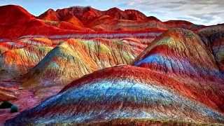 Natural wonders  Rainbow Mountains China [upl. by Dorina]