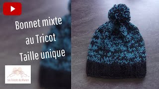 Bonnet Adulte Mixte au tricot [upl. by Chelsea]