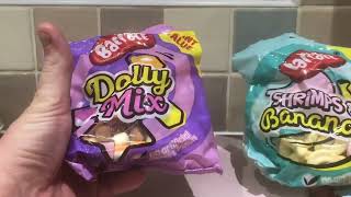 British Man Tries Classic British Sweets l Barratt Dolly Mix Shrimps amp Bananas [upl. by Terrie909]