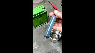 How to repair Bike Battery  मोटरसाइकिल की बैटरी को कैसे ठीक करें। [upl. by Baum]