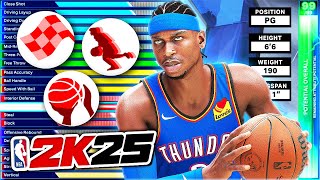 NBA 2K25 Best Builds Guide 66 Two Point Guard Build Template on 2K25 [upl. by Akli62]