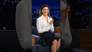 Madelyn Cline on The Tonight Show with Jimmy Fallon in New York shorts [upl. by Linnell843]