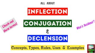 Inflection Conjugation amp Declension in Grammar  Regular amp Irregular Verbs [upl. by Anoiuq]