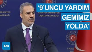 Hakan Fidan Gazzeye en çok yardım gönderen ilk iki ülkeden biriyiz [upl. by Chapa]