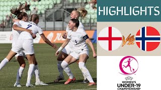 England vs Norway UEFA Womens U19 Championship Highlights  Group B [upl. by Agnesse]