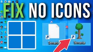 How To Fix Desktop Icons Missing Windows 1011  Full Tutorial [upl. by Ynoep]